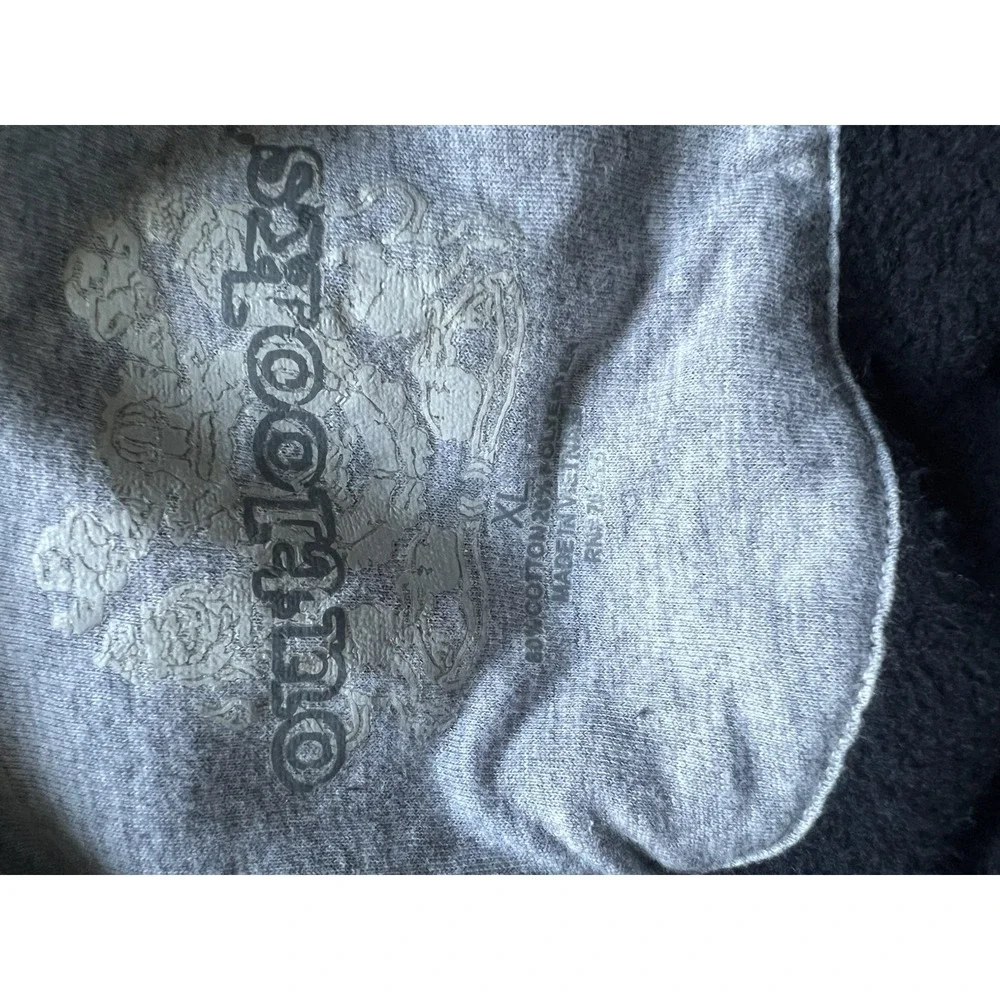 Outlooks Sweatershirt Hoodie Black Y2K‎ Logo Zipper Men's XL Pullover